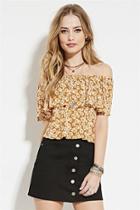 Forever21 Women's  Daisy Off-the-shoulder Top