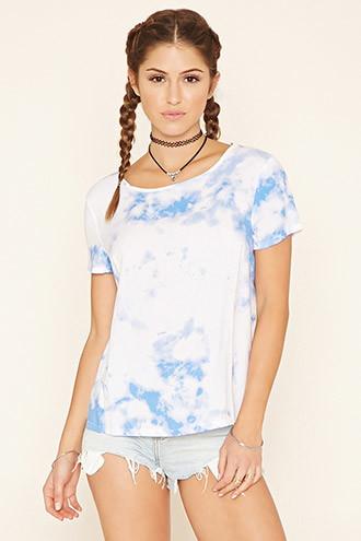 Forever21 Women's Tie-dye Print Top
