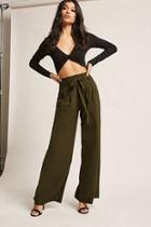Forever21 High-waisted Belted Pants
