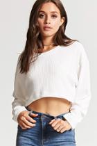 Forever21 Rib-stitched High-low Top