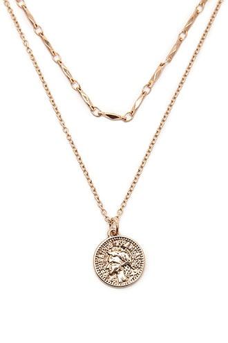 Forever21 Coin Layered Necklace