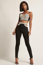 Forever21 Rhinestone-trim Cutout Pants