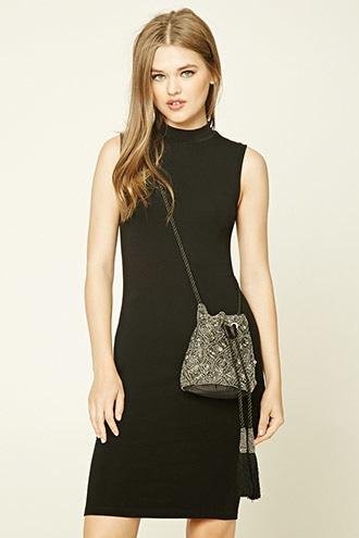 Forever21 Beaded Drawstring Bag
