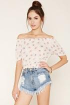 Forever21 Daisy Print Top