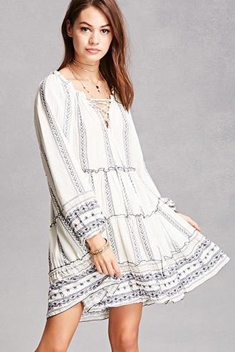 Forever21 Velzera Abstract Print Tunic