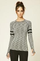 Forever21 Women's  Active Marled Seamless Knit Top