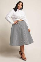 Forever21 Plus Size Stripe Suba Knit Skirt