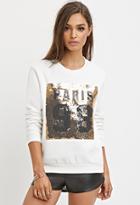 Forever21 Paris Sequin Sweatshirt