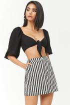 Forever21 Striped A-line Skirt