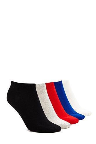 Forever21 Women's  Red & Blue Ankle Socks - 5 Pack