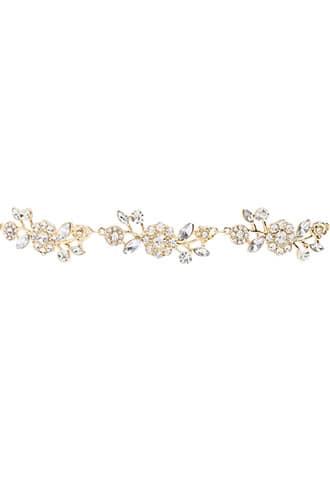 Forever21 Floral Faux Jewel Headwrap