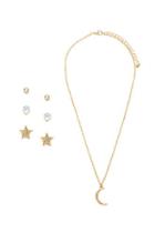 Forever21 Moon And Star Jewelry Set
