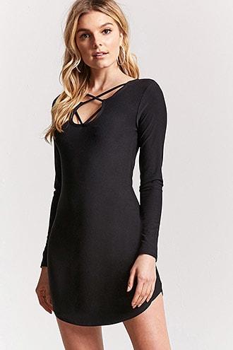 Forever21 Caged Dolphin Hem Dress