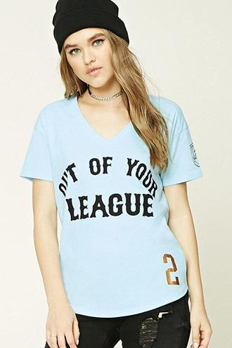 Forever21 Out Of Your League V-neck Tee