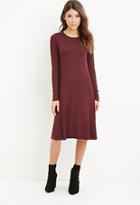 Forever21 Women's  Midi T-shirt Dress (burgundy)