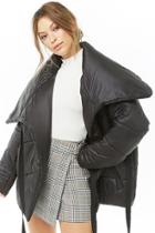 Forever21 Wrap-front Puffer Jacket