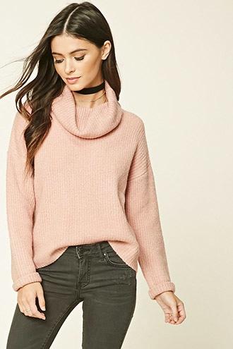 Forever21 Women's  Cowl-neck Sweater