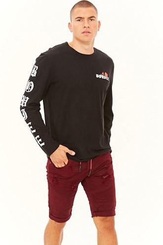 Forever21 Project X Paris Distressed Moto Shorts
