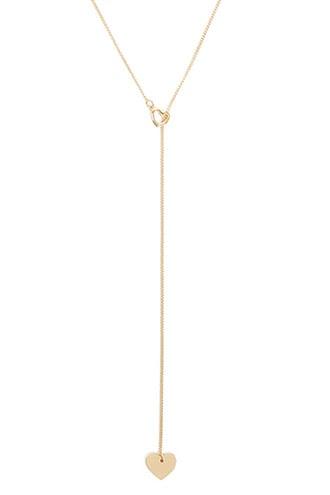 Forever21 Dual Heart Charms Lariat Necklace