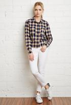 Forever21 Boxy Plaid Flannel Shirt