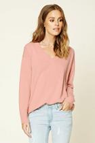 Forever21 Women's  Boxy V-neck Sweater
