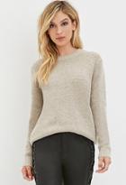 Forever21 Women's  Taupe Textured Knit Sweater