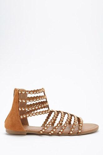 Forever21 Studded Faux Suede Gladiator Sandals