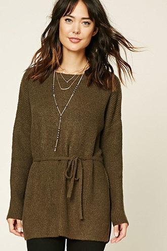 Love21 Women's  Contemporary Drawstring Tunic