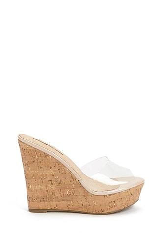 Forever21 Transparent Wedge Heels