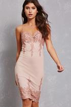 Forever21 Embroidered Lace Bodycon Dress