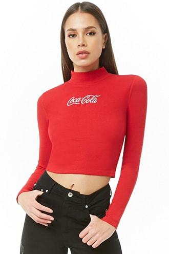Forever21 Coca-cola Graphic Crop Top