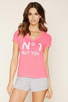 Forever21 Women's  No 1 But You Graphic Pj Top