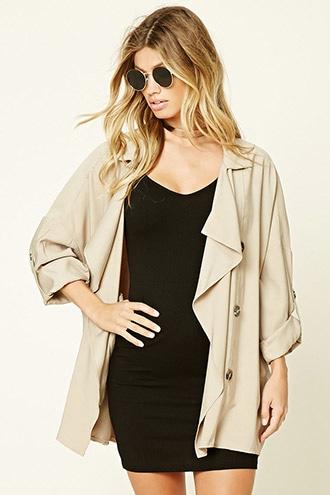 Forever21 Women's  Longline Dolman Jacket