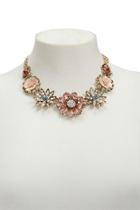 Forever21 Rhinestone Floral Statement Necklace