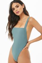 Forever21 Square-neck One-piece Swimsuit