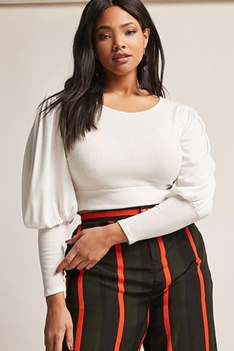 Forever21 Plus Size Balloon Sleeve Top