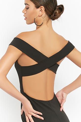 Forever21 Off-the-shoulder Strappy Dress