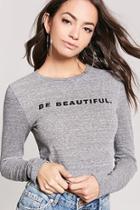 Forever21 Marled Beautiful Graphic Tee