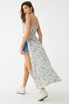Forever21 Floral Print High-low Top
