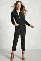 Forever21 Zip-front Utility Jumpsuit