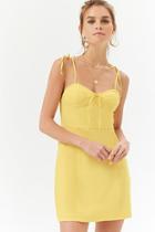 Forever21 Linen-blend Self-tie Cami Mini Dress