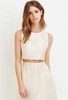 Forever21 Sheeny Crop Top