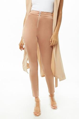 Forever21 Satin Pull-ring Pants