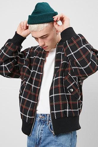 Forever21 Tweed Bomber Jacket