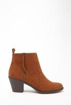 Forever21 Women's  Faux Suede Booties (camel)