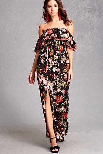 Forever21 Indika Off-the-shoulder Dress