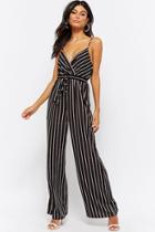 Forever21 Wide-leg Striped Jumpsuit