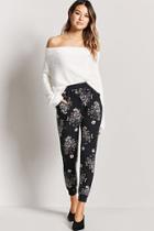 Forever21 Floral Print Joggers