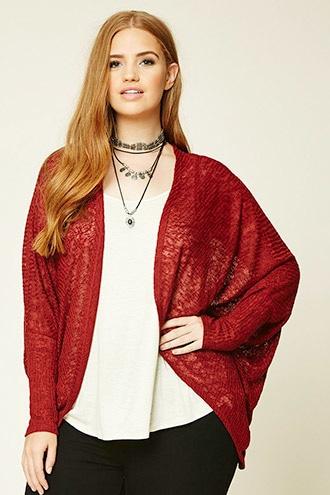 Forever21 Plus Women's  Plus Size Dolman Cardigan