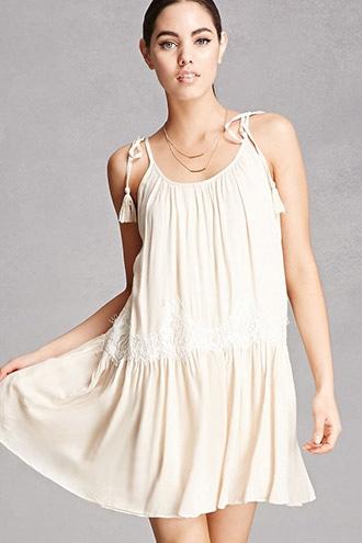 Forever21 Lush Lace-trim Swing Dress